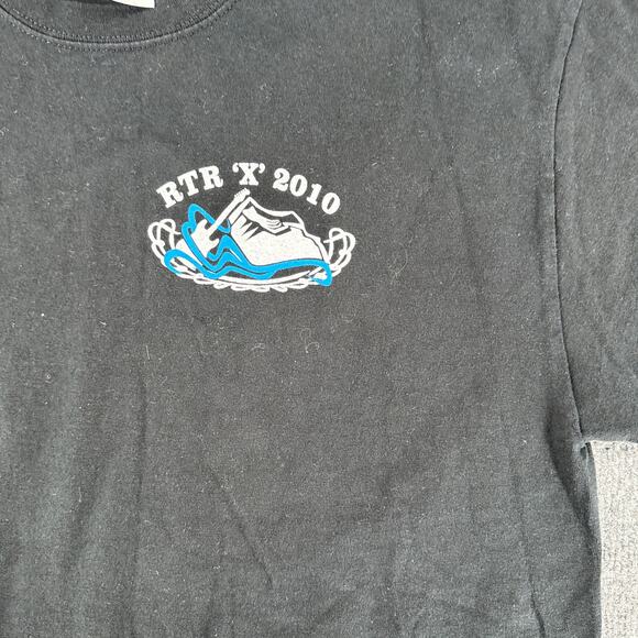 Vintage Y2K Rock The Rivers Concert T-Shirt Black Crew Neck Music Band Tee Large - Picture 4 of 5